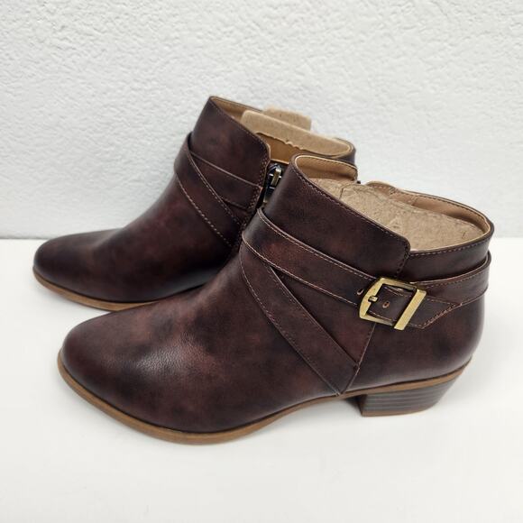 LifeStride Ally Bootie in Brown Size 8.5M Excellent Condition - Picture 1 of 11